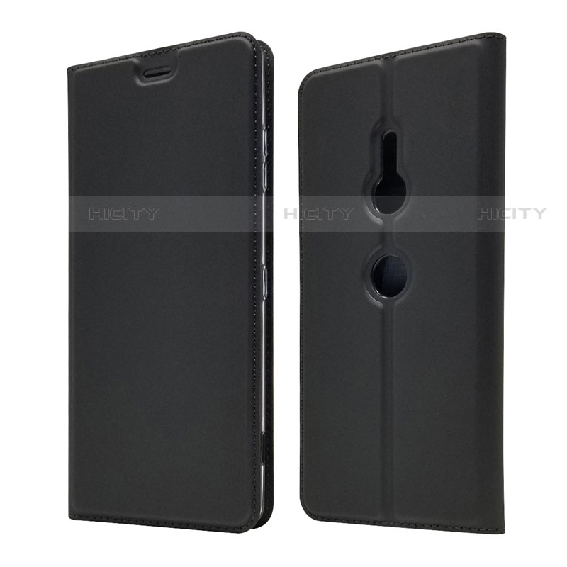 Coque Portefeuille Livre Cuir Etui Clapet pour Sony Xperia XZ3 Noir Plus