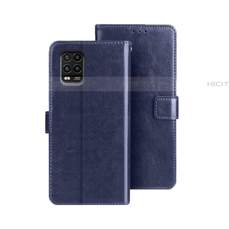 Coque Portefeuille Livre Cuir Etui Clapet pour Xiaomi Mi 10 Lite Bleu Plus