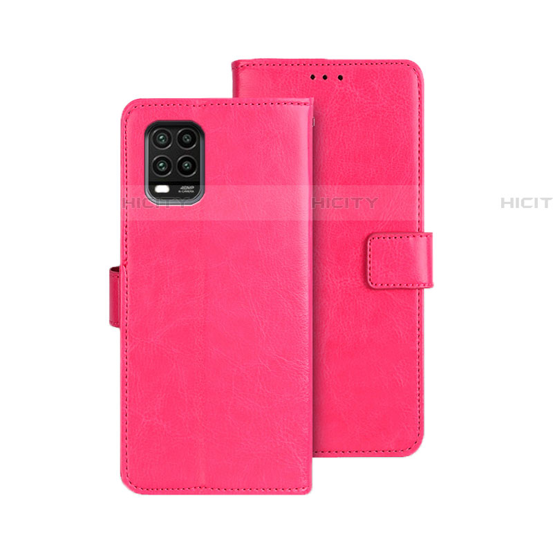 Coque Portefeuille Livre Cuir Etui Clapet pour Xiaomi Mi 10 Lite Rose Rouge Plus