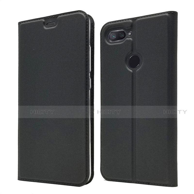 Coque Portefeuille Livre Cuir Etui Clapet pour Xiaomi Mi 8 Lite Noir Plus