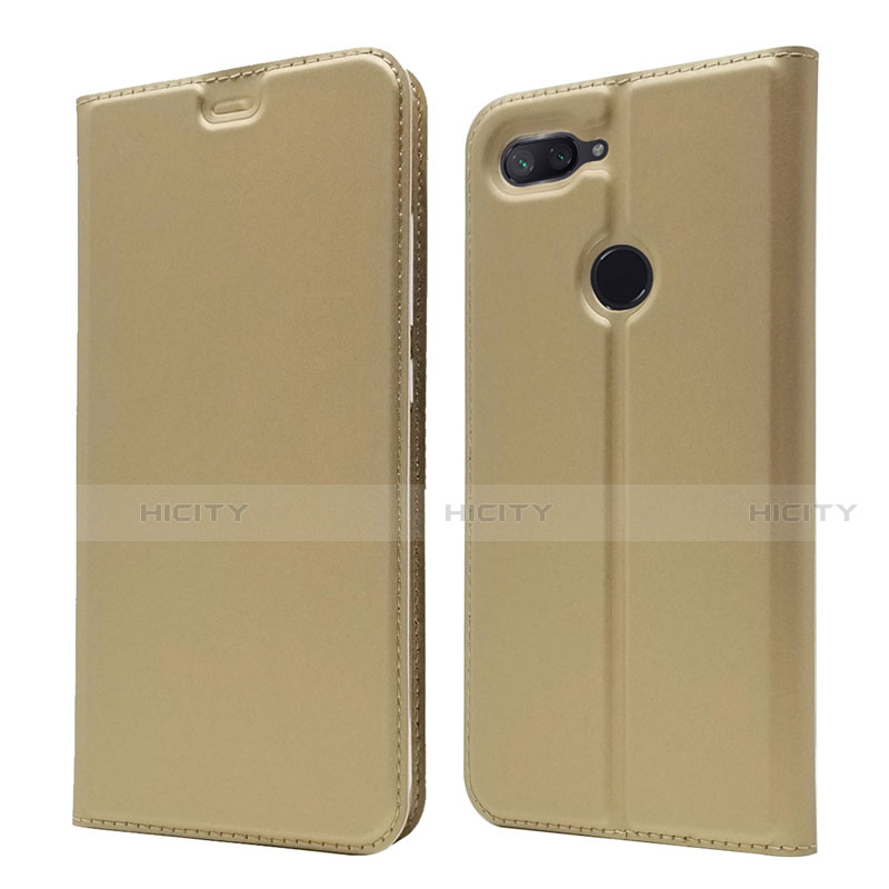 Coque Portefeuille Livre Cuir Etui Clapet pour Xiaomi Mi 8 Lite Or Plus