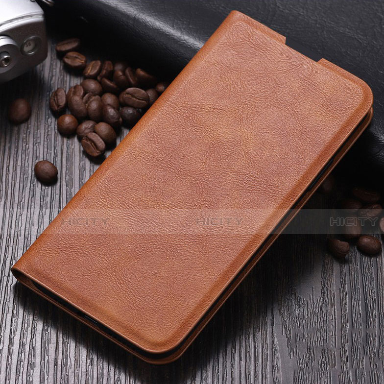 Coque Portefeuille Livre Cuir Etui Clapet pour Xiaomi Mi Note 10 Marron Plus