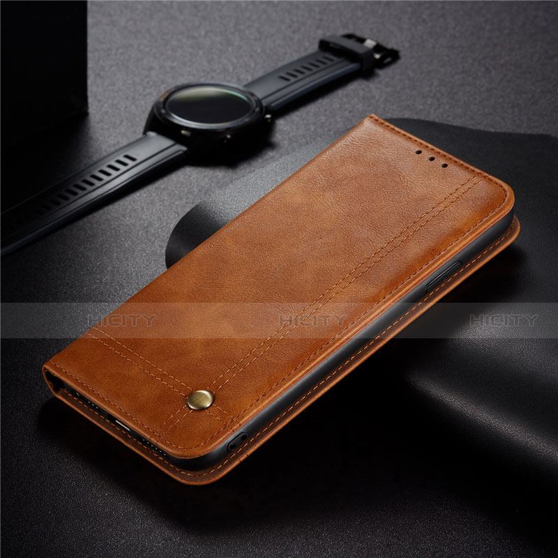 Coque Portefeuille Livre Cuir Etui Clapet pour Xiaomi Redmi 9C NFC Brun Clair Plus