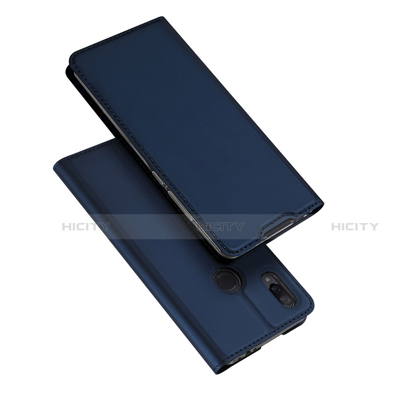 Coque Portefeuille Livre Cuir Etui Clapet pour Xiaomi Redmi Note 7 Pro Bleu Plus