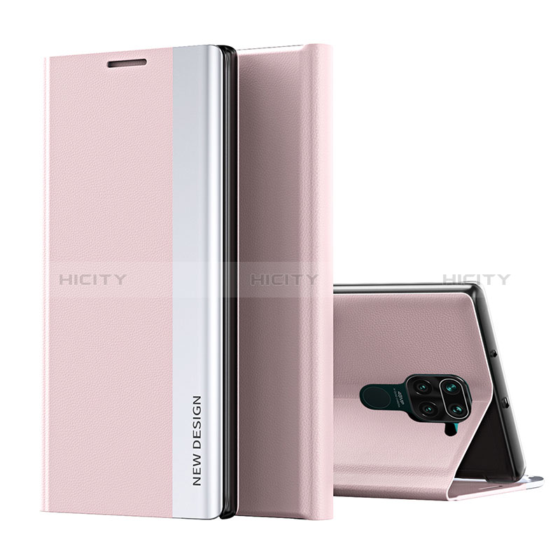 Coque Portefeuille Livre Cuir Etui Clapet Q01H pour Xiaomi Redmi Note 9 Or Rose Plus