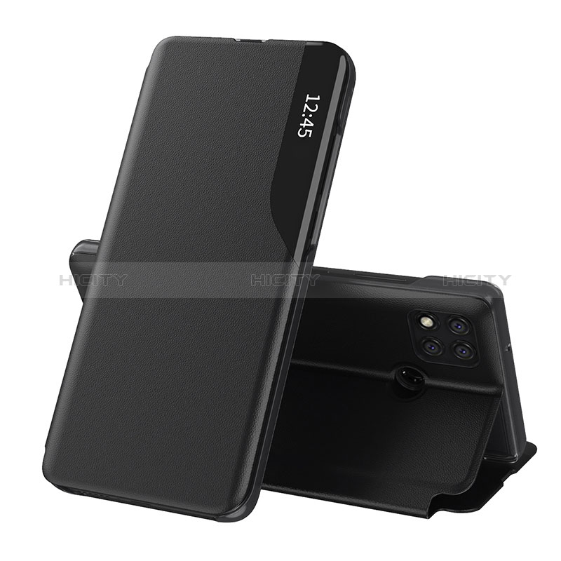 Coque Portefeuille Livre Cuir Etui Clapet Q02H pour Xiaomi POCO C3 Noir Plus