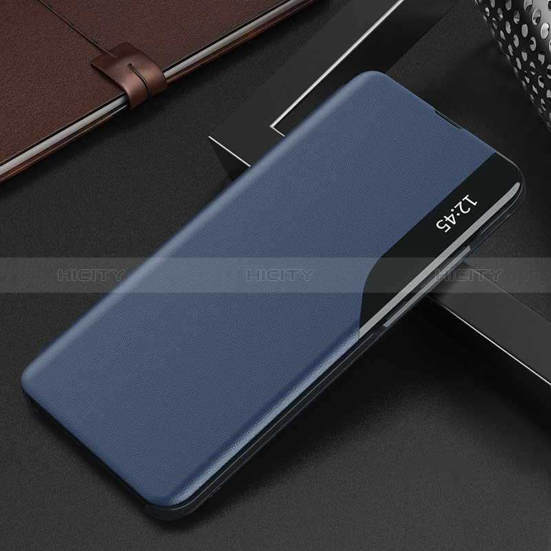 Coque Portefeuille Livre Cuir Etui Clapet Q02H pour Xiaomi Poco F4 5G Bleu Plus