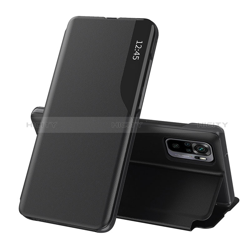 Coque Portefeuille Livre Cuir Etui Clapet Q02H pour Xiaomi Poco M5S Noir Plus