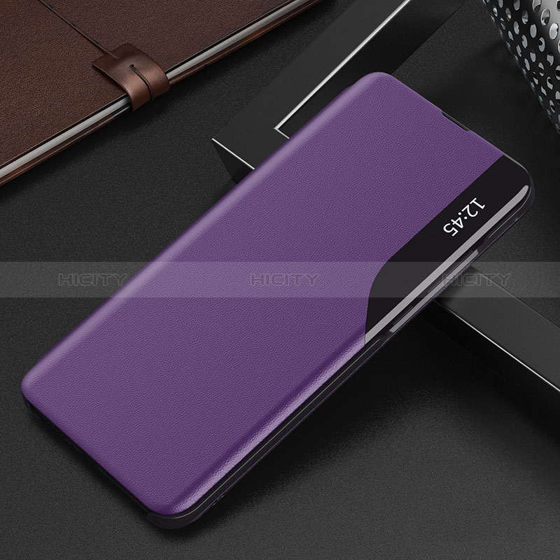 Coque Portefeuille Livre Cuir Etui Clapet Q02H pour Xiaomi Poco X3 NFC Violet Plus