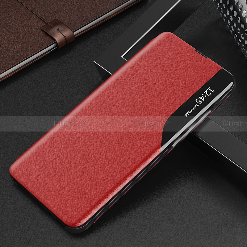 Coque Portefeuille Livre Cuir Etui Clapet Q03H pour Samsung Galaxy A33 5G Rouge Plus