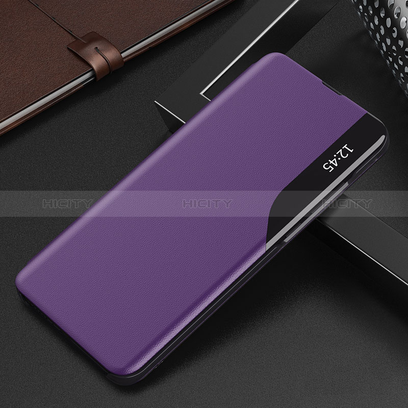 Coque Portefeuille Livre Cuir Etui Clapet Q03H pour Xiaomi Redmi 10 Power Violet Plus