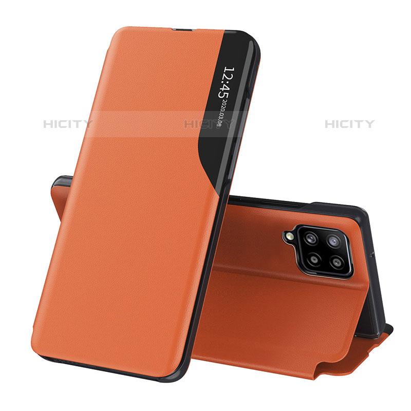 Coque Portefeuille Livre Cuir Etui Clapet Q04H pour Samsung Galaxy M53 5G Orange Plus