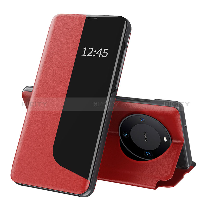 Coque Portefeuille Livre Cuir Etui Clapet QH3 pour Huawei Mate 60 Pro+ Plus Rouge Plus