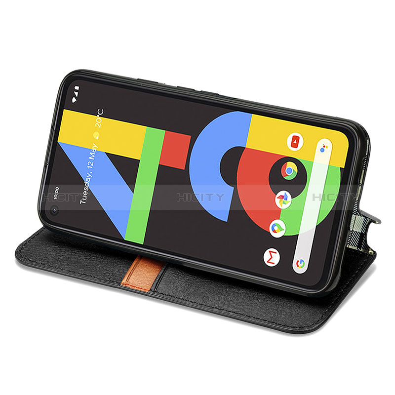 Coque Portefeuille Livre Cuir Etui Clapet S01D pour Google Pixel 4a Plus