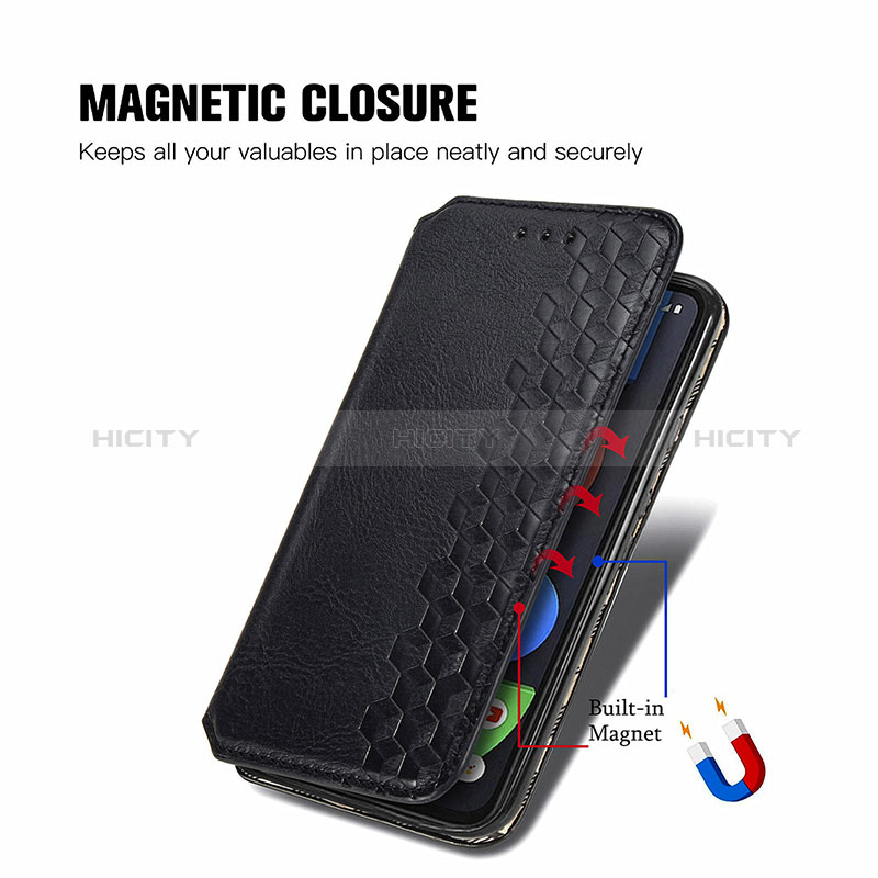 Coque Portefeuille Livre Cuir Etui Clapet S01D pour Google Pixel 5a 5G Plus