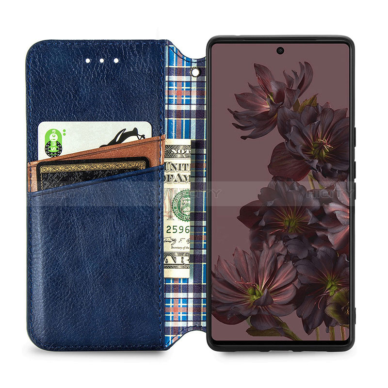 Coque Portefeuille Livre Cuir Etui Clapet S01D pour Google Pixel 7 5G Plus