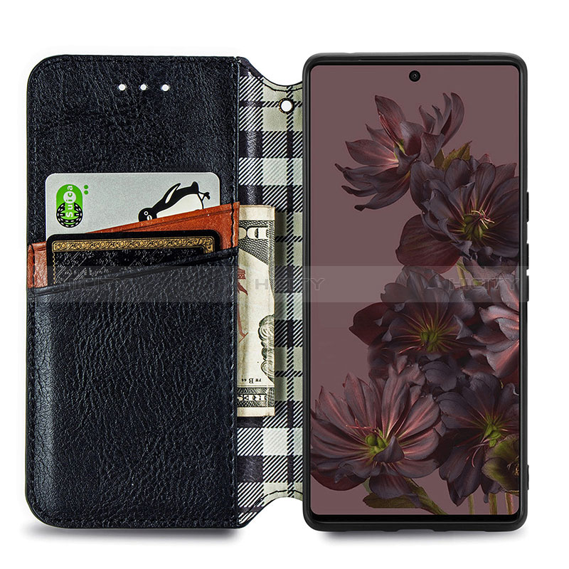 Coque Portefeuille Livre Cuir Etui Clapet S01D pour Google Pixel 7 Pro 5G Plus