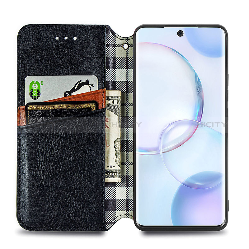 Coque Portefeuille Livre Cuir Etui Clapet S01D pour Huawei Honor 50 5G Plus