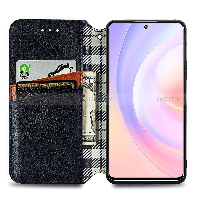 Coque Portefeuille Livre Cuir Etui Clapet S01D pour Huawei Honor 50 SE 5G Plus