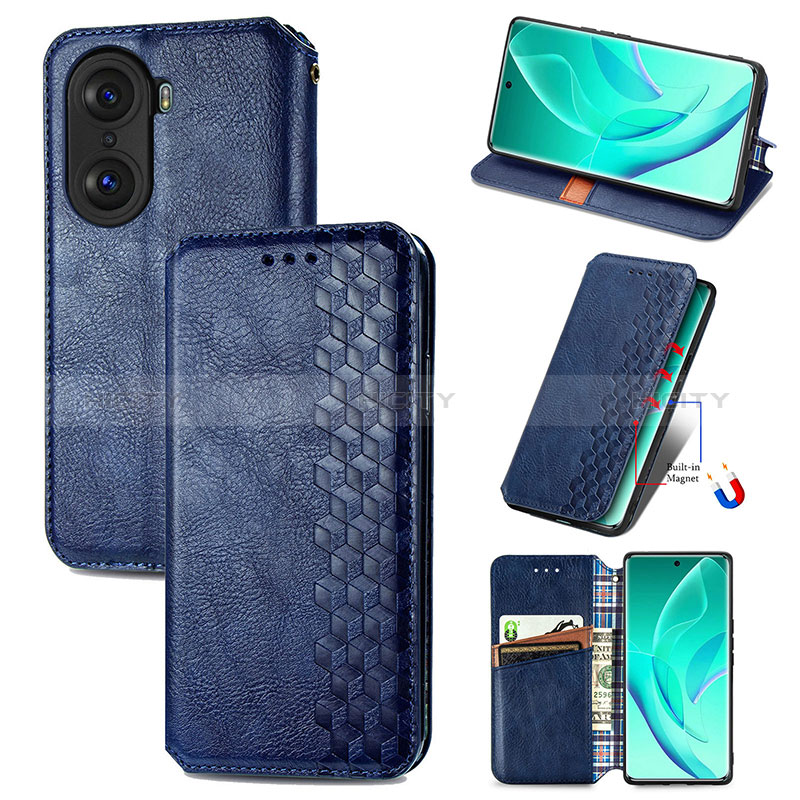 Coque Portefeuille Livre Cuir Etui Clapet S01D pour Huawei Honor 60 5G Plus