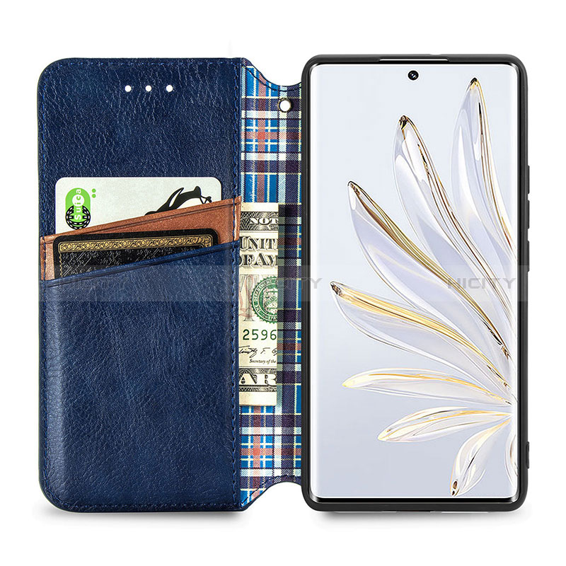 Coque Portefeuille Livre Cuir Etui Clapet S01D pour Huawei Honor 70 5G Plus