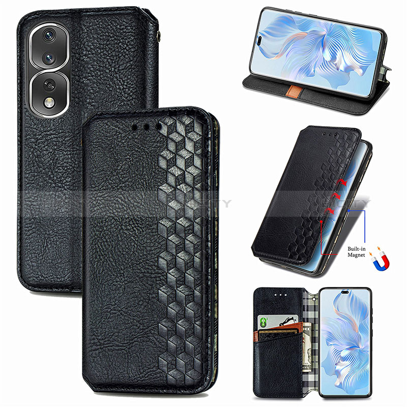 Coque Portefeuille Livre Cuir Etui Clapet S01D pour Huawei Honor 80 Pro Flat 5G Plus