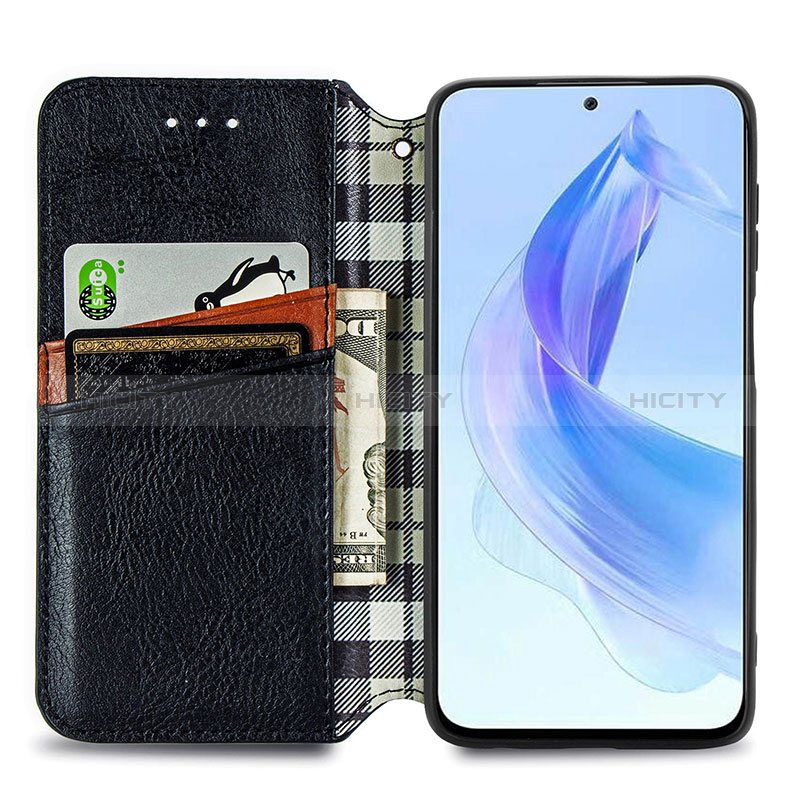 Coque Portefeuille Livre Cuir Etui Clapet S01D pour Huawei Honor 90 Lite 5G Plus