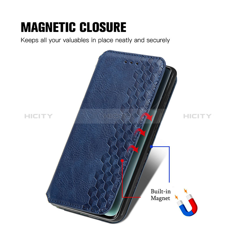 Coque Portefeuille Livre Cuir Etui Clapet S01D pour Huawei Honor Magic4 Pro 5G Plus