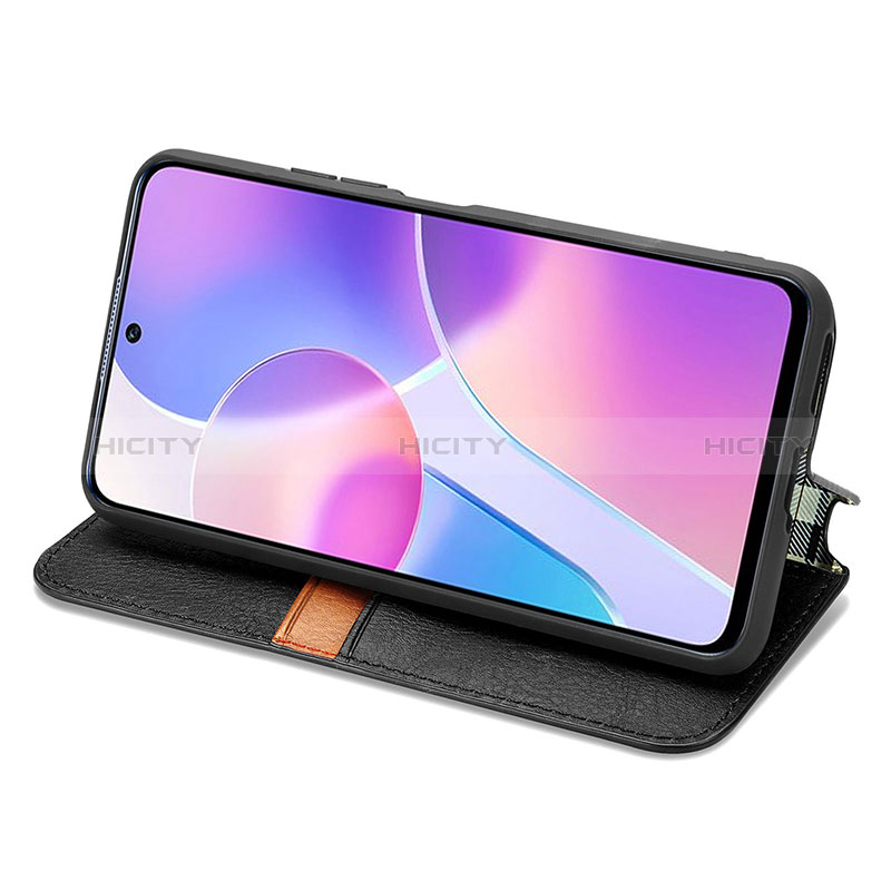 Coque Portefeuille Livre Cuir Etui Clapet S01D pour Huawei Honor X30i Plus