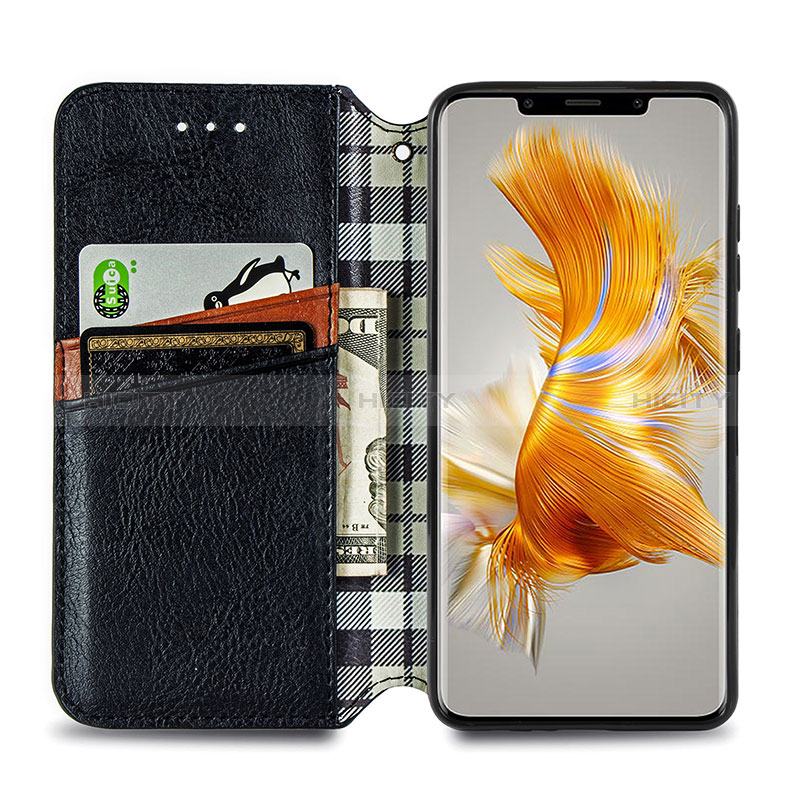 Coque Portefeuille Livre Cuir Etui Clapet S01D pour Huawei Mate 50 Pro Plus