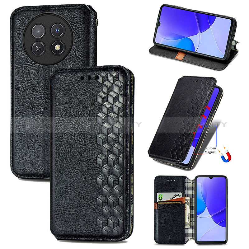 Coque Portefeuille Livre Cuir Etui Clapet S01D pour Huawei Nova Y91 Plus