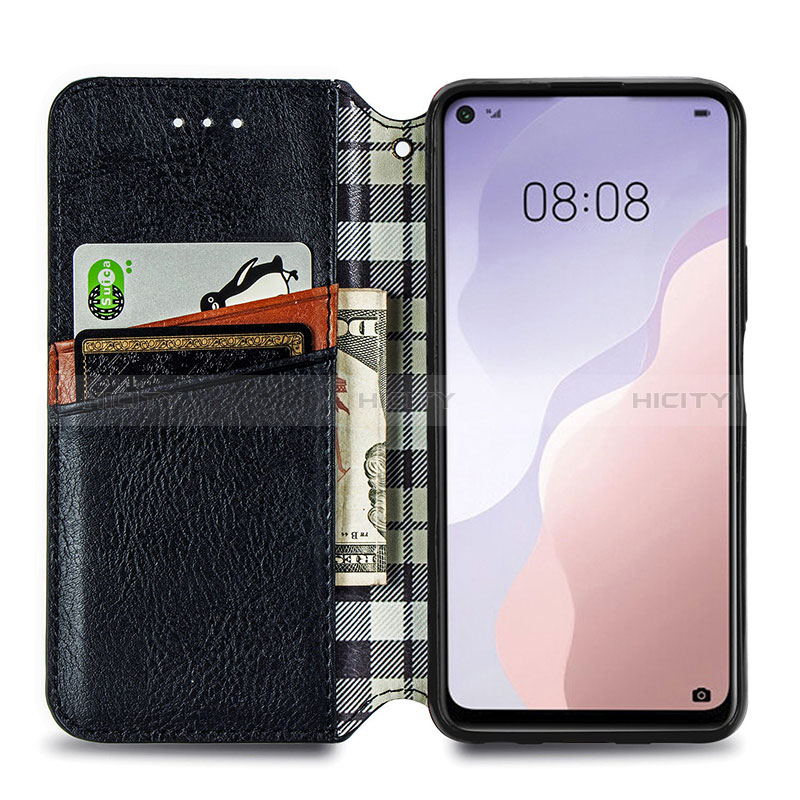 Coque Portefeuille Livre Cuir Etui Clapet S01D pour Huawei P40 Lite 5G Plus