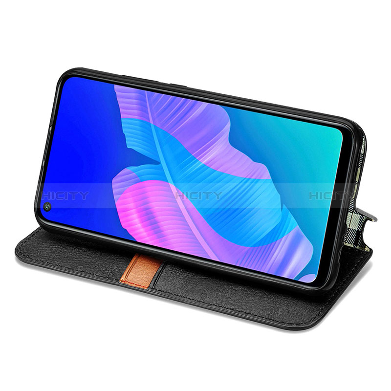 Coque Portefeuille Livre Cuir Etui Clapet S01D pour Huawei P40 Lite E Plus