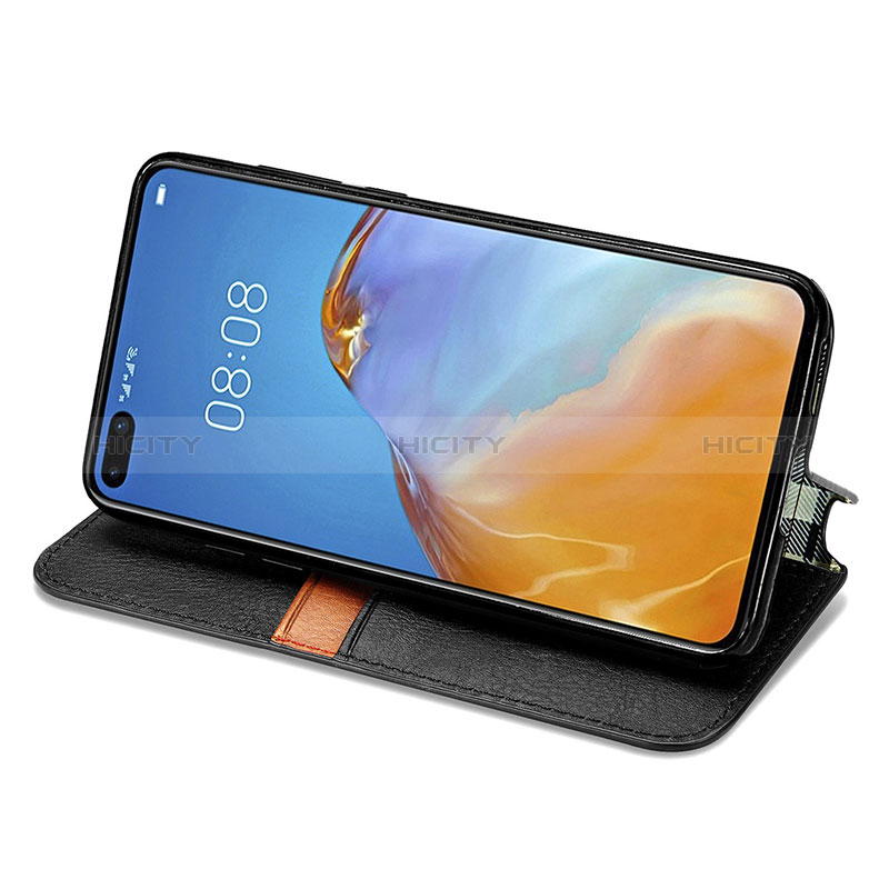 Coque Portefeuille Livre Cuir Etui Clapet S01D pour Huawei P40 Pro Plus