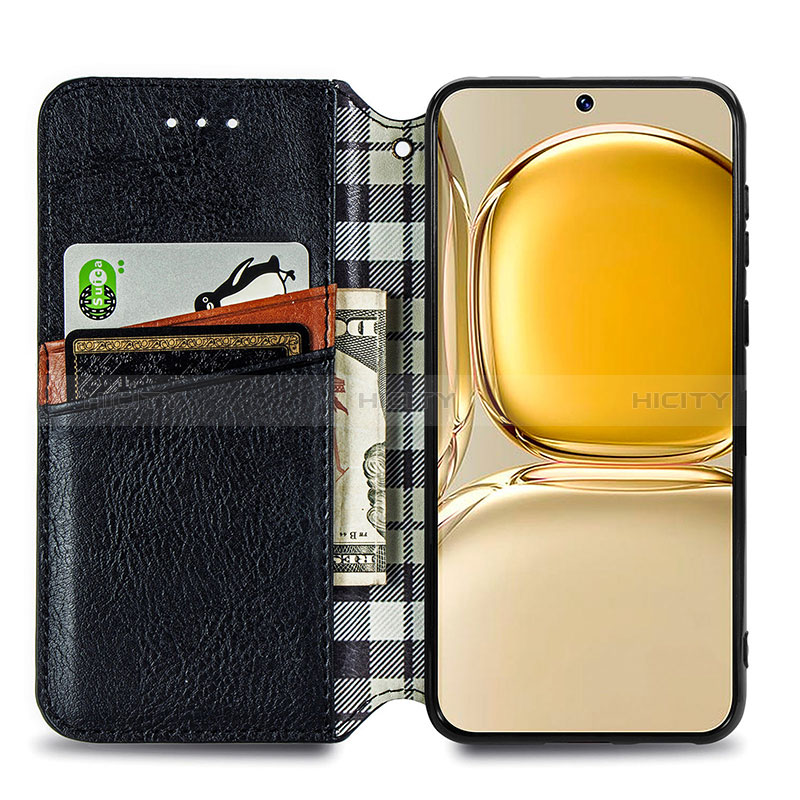 Coque Portefeuille Livre Cuir Etui Clapet S01D pour Huawei P50 Pro Plus