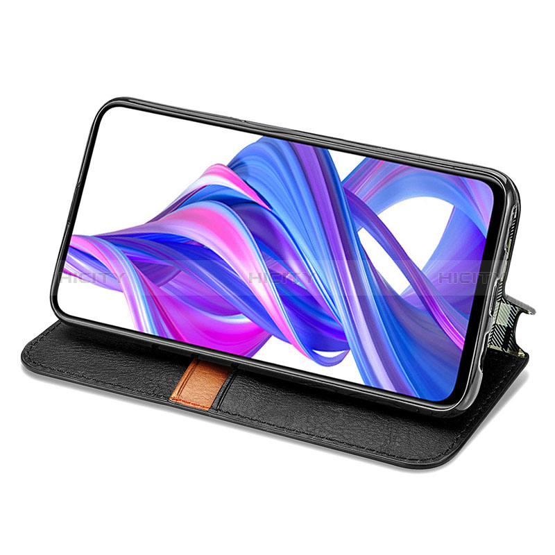 Coque Portefeuille Livre Cuir Etui Clapet S01D pour Huawei Y9 Prime (2019) Plus