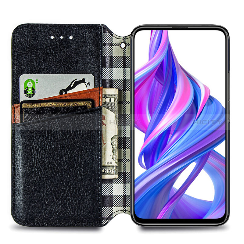 Coque Portefeuille Livre Cuir Etui Clapet S01D pour Huawei Y9 Prime (2019) Plus