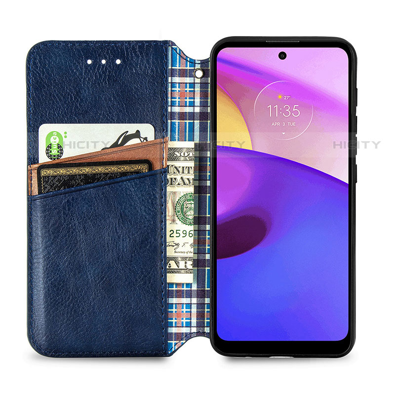 Coque Portefeuille Livre Cuir Etui Clapet S01D pour Motorola Moto E20 Plus