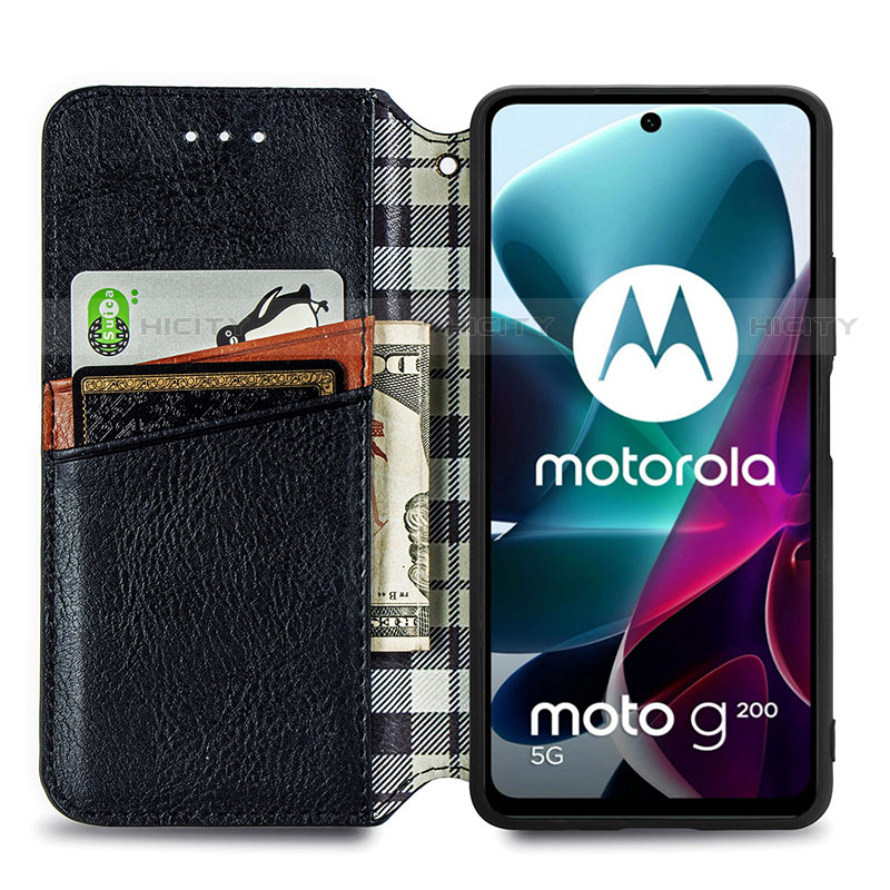 Coque Portefeuille Livre Cuir Etui Clapet S01D pour Motorola Moto Edge S30 5G Plus