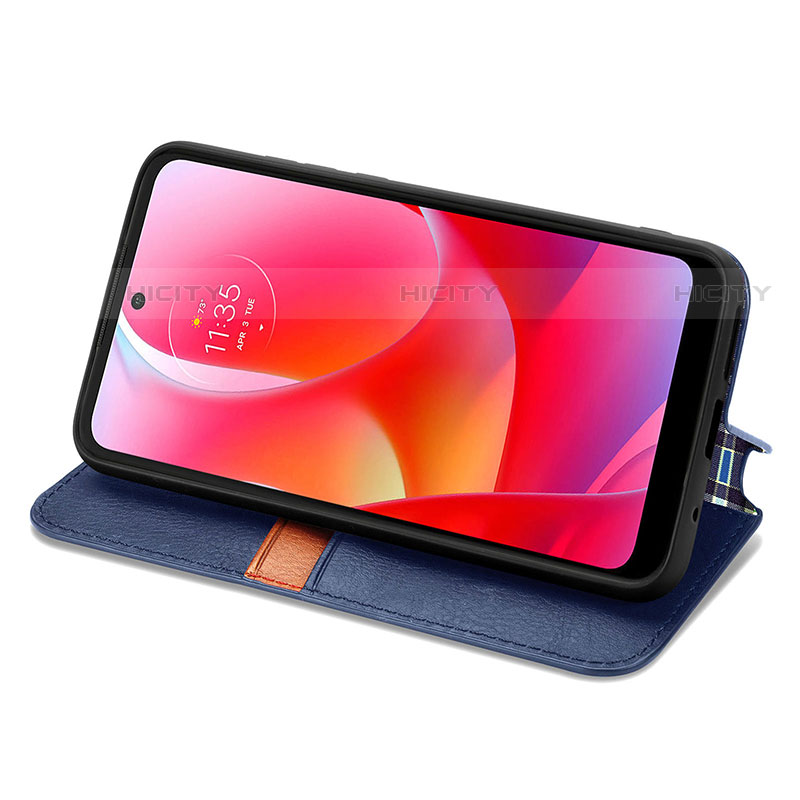 Coque Portefeuille Livre Cuir Etui Clapet S01D pour Motorola Moto G Play (2023) Plus