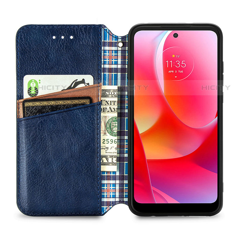 Coque Portefeuille Livre Cuir Etui Clapet S01D pour Motorola Moto G Play Gen 2 Plus