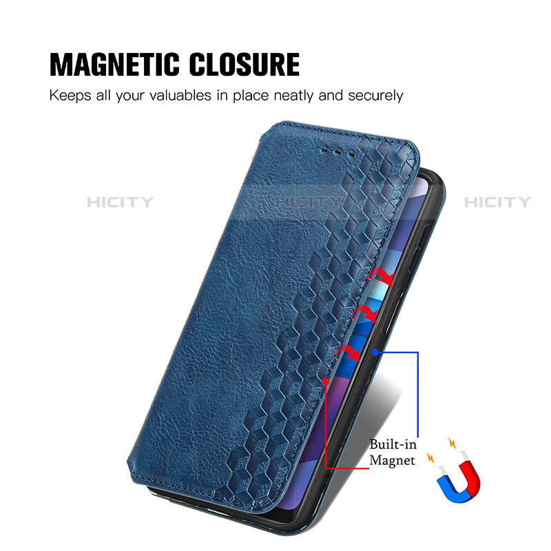 Coque Portefeuille Livre Cuir Etui Clapet S01D pour Motorola Moto G Power (2021) Plus