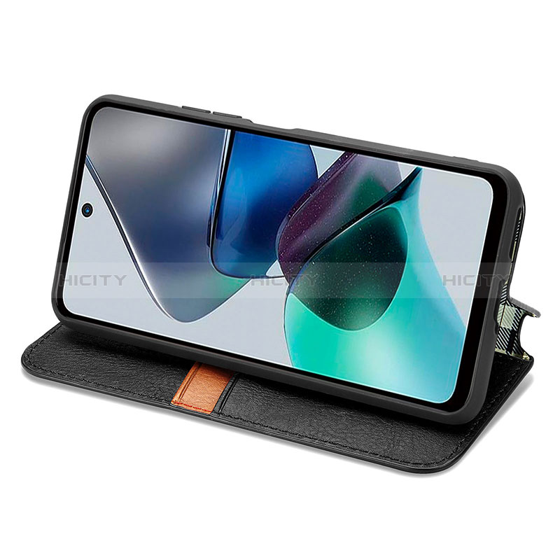 Coque Portefeuille Livre Cuir Etui Clapet S01D pour Motorola Moto G13 Plus