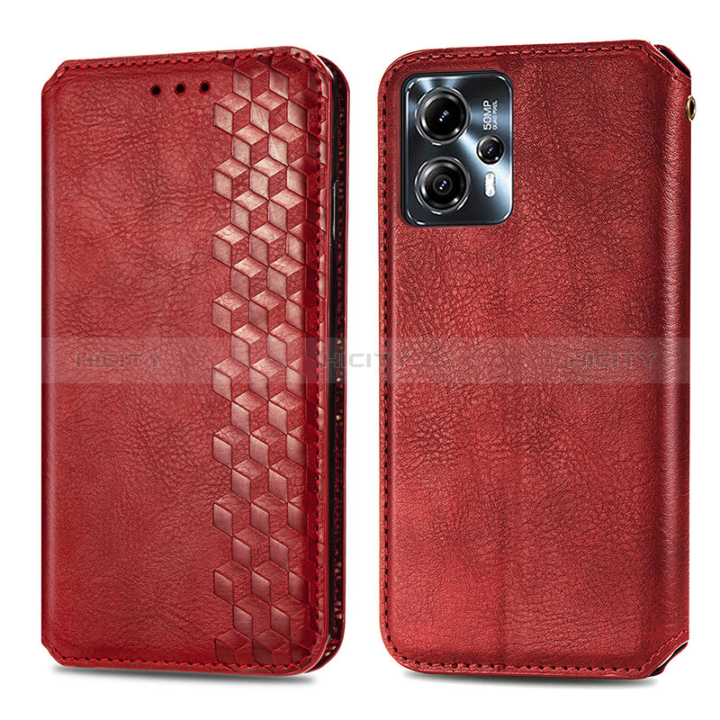 Coque Portefeuille Livre Cuir Etui Clapet S01D pour Motorola Moto G13 Plus