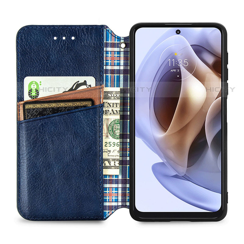 Coque Portefeuille Livre Cuir Etui Clapet S01D pour Motorola Moto G41 Plus