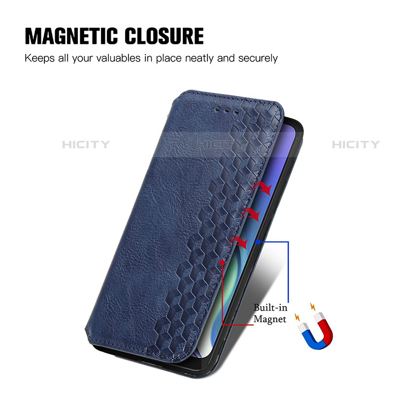 Coque Portefeuille Livre Cuir Etui Clapet S01D pour Motorola Moto G50 5G Plus