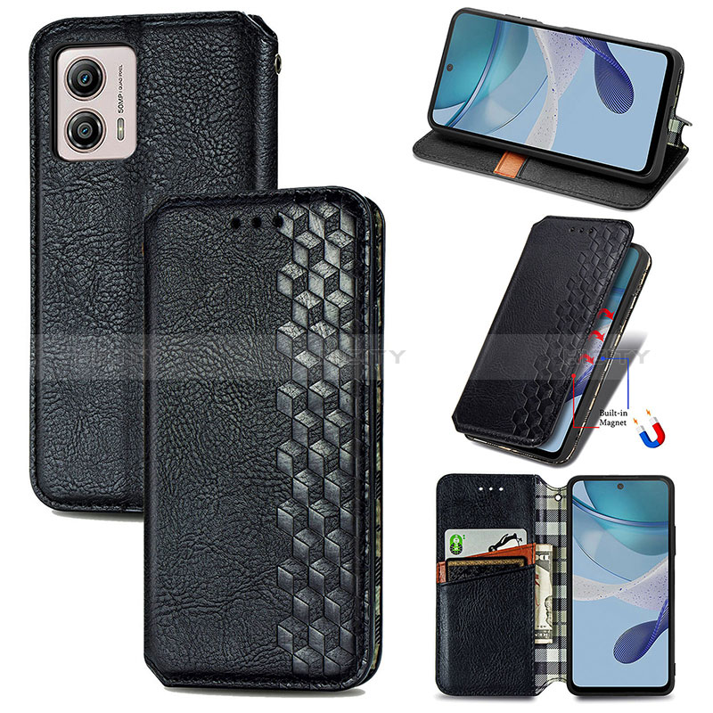 Coque Portefeuille Livre Cuir Etui Clapet S01D pour Motorola Moto G53j 5G Plus