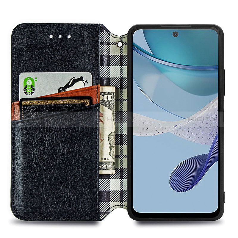 Coque Portefeuille Livre Cuir Etui Clapet S01D pour Motorola Moto G53j 5G Plus