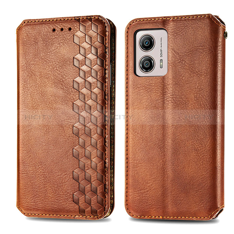 Coque Portefeuille Livre Cuir Etui Clapet S01D pour Motorola Moto G53y 5G Plus