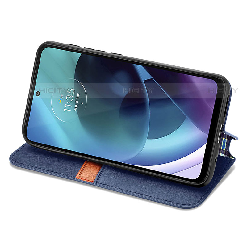 Coque Portefeuille Livre Cuir Etui Clapet S01D pour Motorola Moto G71 5G Plus